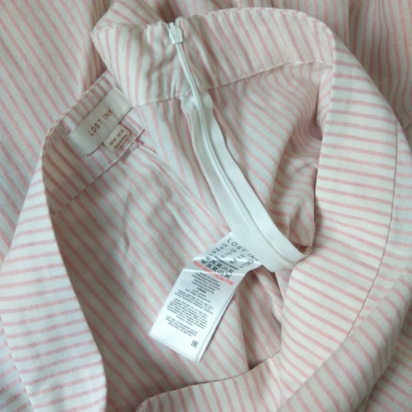 Lost Ink ASOS Wide Leg Ruffle Frill Hem Striped - Picture 9 of 10